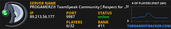 PROGAMERZ® TeamSpeak Community [ Respect for the Player ] 💎