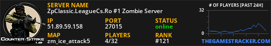 ZpClassic.LeagueCs.Ro #1 Zombie Server