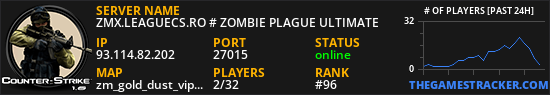 ZMX.LEAGUECS.RO # ZOMBIE PLAGUE ULTIMATE