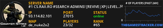 #1 CS.RAII.RO #FREE ADMIN [REVIVE|XP|LEVELS]