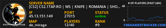 [CS2] CS2.1TAP.RO | WS | KNIFE | ROMANIA | SHOP | # hosted by F