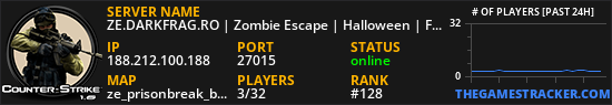 ZE.DARKFRAG.RO | Zombie Escape | Halloween | FreeVIP+CSO+Events |