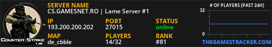 CS.GAMESNET.RO | Lame Server #1