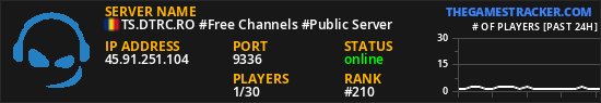 TS.DTRC.RO #Free Channels #Public Server Stats & Live Player Count ...