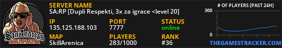 SA:RP [Dupli Respekti, 3x za igrace <level 20]