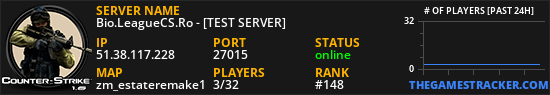 Bio.LeagueCS.Ro - [TEST SERVER]